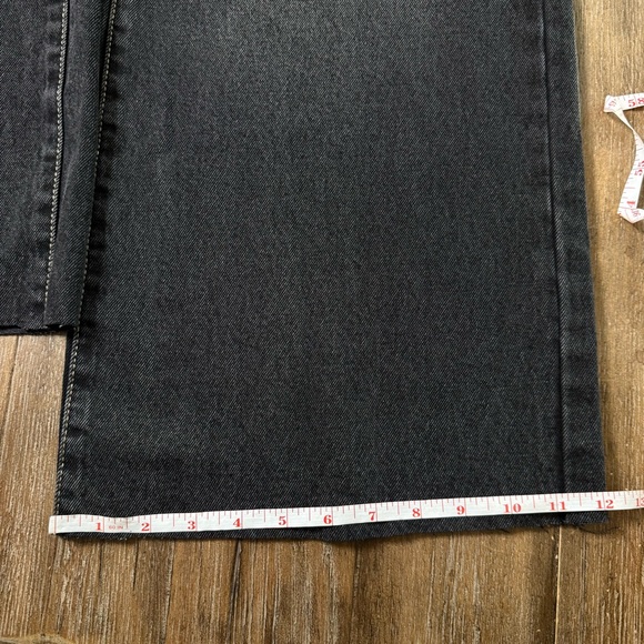 PACSUN CASEY LOW RISE BAGGY JEANS
31 Raw Hem Short 90s Y2K wide leg soft black - Picture 10 of 12